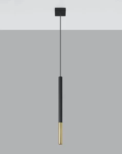 Lampa wisząca MOZAICA 1 czarny/złoto