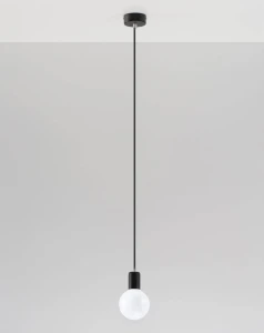 Lampa wisząca EDISON czarna