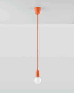 Lampa wisząca DIEGO 1 pomarańczowy