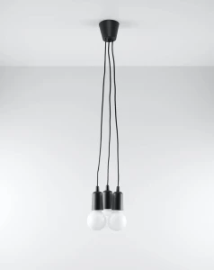 Lampa wisząca DIEGO 3 czarna
