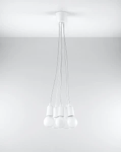 Lampa wisząca DIEGO 5 biała