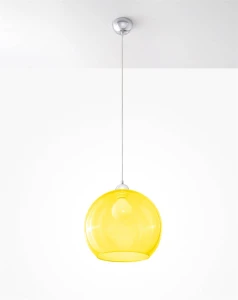 Lampa wisząca BALL żółta
