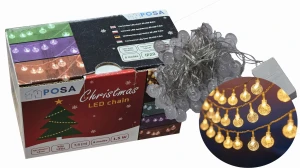 Łańcuch świąteczny 230V 50 LED 7,5M 8 trybów 2700K