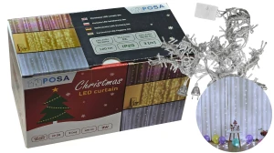 Kurtyna świąteczna 230V 300 LED 3M 8 trybów 6500K