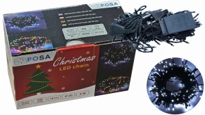 Lampki świąteczne choinkowe 230V 100 LED 10M 6500K