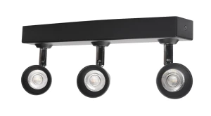 Kinkiet LED Trio ruchomy x3 czarny 15W 2700K-4500K DIM